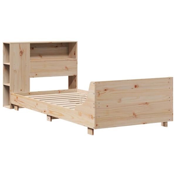 vidaXL Bed Frame without Mattress 90x190 cm Single Solid Wood Pine