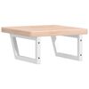 vidaXL Basin Shelf Wall Mounted Steel and Solid Wood Oak
