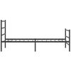 vidaXL Metal Bed Frame without Mattress with Footboard&nbsp;Black 107x203cm