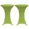vidaXL Stretch Table Cover 4 pcs 70 cm Green