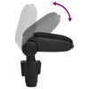 vidaXL Car Armrest Black 12x33x(34-50) cm ABS