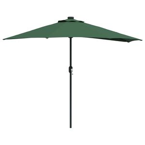 vidaXL Garden Parasol Green 294 x 150 x 224 cm Polyester and Steel