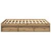 vidaXL Bed Frame without Mattress Artisan Oak 120x200cm Engineered Wood