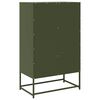 vidaXL Highboard Olive Green 68x39x111.5 cm Steel