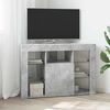 vidaXL Corner LED TV Cabinet Concrete Grey 100x40x68cm Engineered Wood