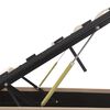 vidaXL Hydraulic Storage Bed Frame without Mattress Cappuccino 140x200cm