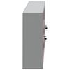 vidaXL Tool Cabinet with Shelf with Lock Red and Grey 150 x 20 x 55 cm