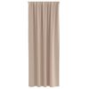 vidaXL Blackout Curtains with Rings 2 pcs Taupe 225 x 140 cm Polyester