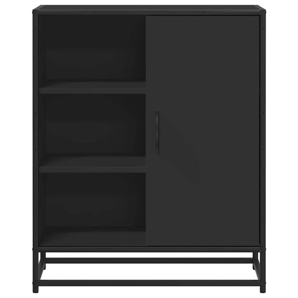 vidaXL Sideboard Black 62x35x76 cm Engineered Wood