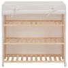 vidaXL Shoe Cabinet with Cover White 79x40x80 cm Fabric