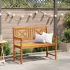vidaXL Garden Bench Brown 110 x 56 x 90 cm Solid Acacia Wood