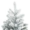 vidaXL Artificial Hinged Christmas Tree White 150 cm PVC and Steel