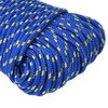 vidaXL Boat Rope Blue 3 mm 100 m Polypropylene