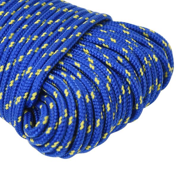 vidaXL Boat Rope Blue 3 mm 100 m Polypropylene