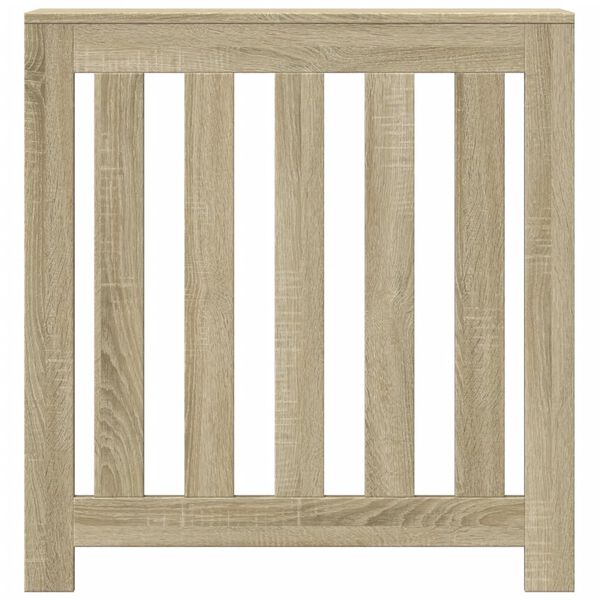 vidaXL Radiator Cover Sonoma Oak 78x20x82 cm Engineered Wood