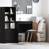 vidaXL Desk Black oak 60 x 50 x 76 cm Engineered wood