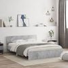 vidaXL Bed Frame without Mattress Concrete Grey 150x200 cm King Size