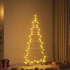 vidaXL Metal Christmas Tree with Stand Gold 150 cm Powder-coated steel