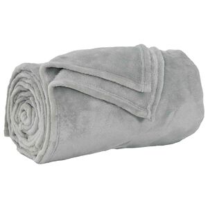 vidaXL Throw Blanket Grey 240 x 270 cm 1.69 kg Fleece