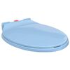 vidaXL Soft-Close Toilet Seat Quick Release Blue Oval