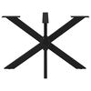 vidaXL Dining Table Leg Spider Shape Black 120x68x(72-73) cm Steel