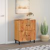 vidaXL Side Cabinet 60x33x75 cm Solid Wood Acacia