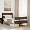 vidaXL Bed Frame without Mattress with Headboard and Footboard 90x190 cm Single