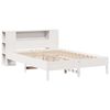 vidaXL Bookcase Bed without Mattress White 160x200 cm Solid Wood Pine