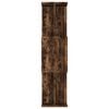 vidaXL Book Cabinet/Room Divider Smoked Oak 80x24x96cm Engineered Wood