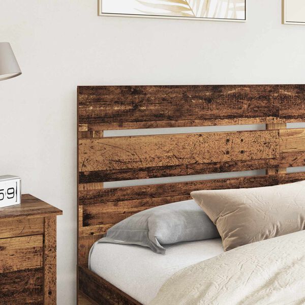 vidaXL Headboard Old Wood 200 cm Engineered Wood