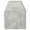 vidaXL TV Wall Cabinets with LED Lights 2 pcs Concrete Grey 80x35x31 cm