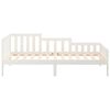 vidaXL Day Bed without Mattress White 90x190 cm Single Solid Wood Pine