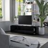 vidaXL TV Cabinet Black 120x34x30 cm Engineered Wood