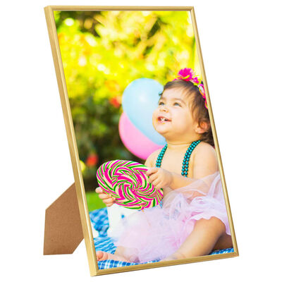 vidaXL Photo Frames Collage 3 pcs for Table Gold 18x24 cm MDF