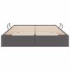 vidaXL Storage Bed with Mattress Grey 140 x 190 cm Faux leather