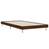vidaXL Bed Frame without Mattress Brown Oak 100x200 cm Engineered Wood