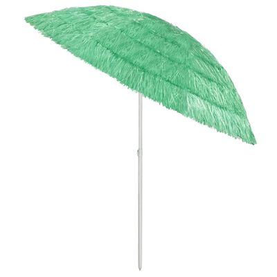 vidaXL Hawaii Beach Umbrella Green 240 cm