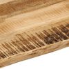 vidaXL Table Top Live Edge 40x40x2.5 cm Solid Wood Rough Mango