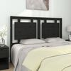 vidaXL Bed Headboard Black 140.5x4x100 cm Solid Pine Wood