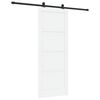 vidaXL Sliding Door ORKDAL 83 x 211 cm Engineered Wood White and Black