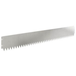 vidaXL Lawn Edging 10 pcs 103 x 15 cm Steel Silver
