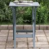vidaXL Side Table Foldable Grey Solid Wood Poplar