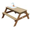 AXI Sand and Water Picnic Table Emily with Play Kitchen Brown