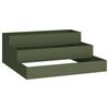 vidaXL Garden Planter Olive Green 90 x 90 x 35 cm Cold-rolled Steel