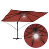 vidaXL Umbrella Terracotta 351 x 250 x 253 cm Polyester and Aluminium