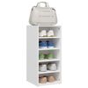 vidaXL Shoe Cabinets 2 pcs White 31.5x35x70 cm Engineered Wood