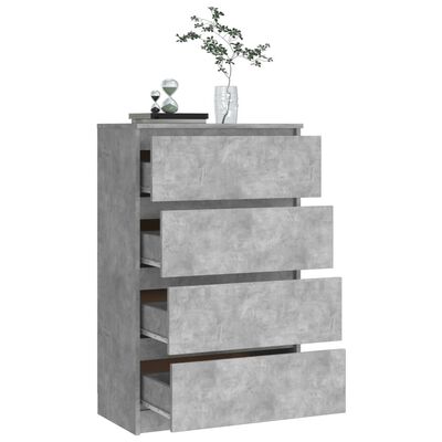 vidaXL Sideboard Concrete Grey 60x35x98.5 cm Engineered Wood