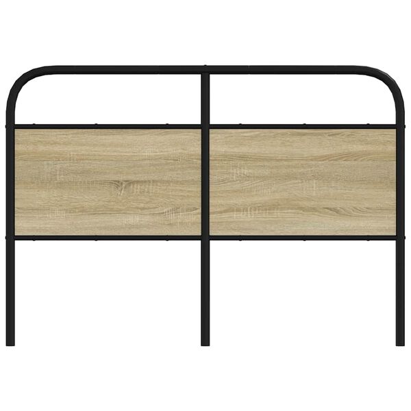 vidaXL Replace Headboard Sonoma Oak 120 cm Steel and Engineered Wood