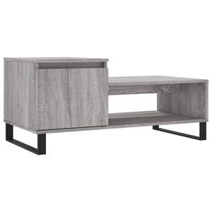 vidaXL Coffee Table Grey Sonoma 100x50x45 cm Engineered Wood