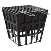 vidaXL 2-in-1 Fire Pit and BBQ 34x34x48 cm Steel